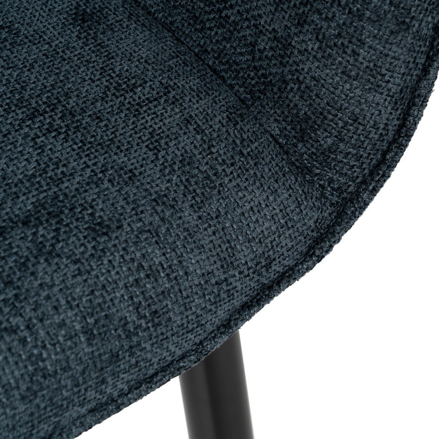 SILLA AZUL TEJIDO-METAL CONTRACT 61 X 59,50 X 83 CM