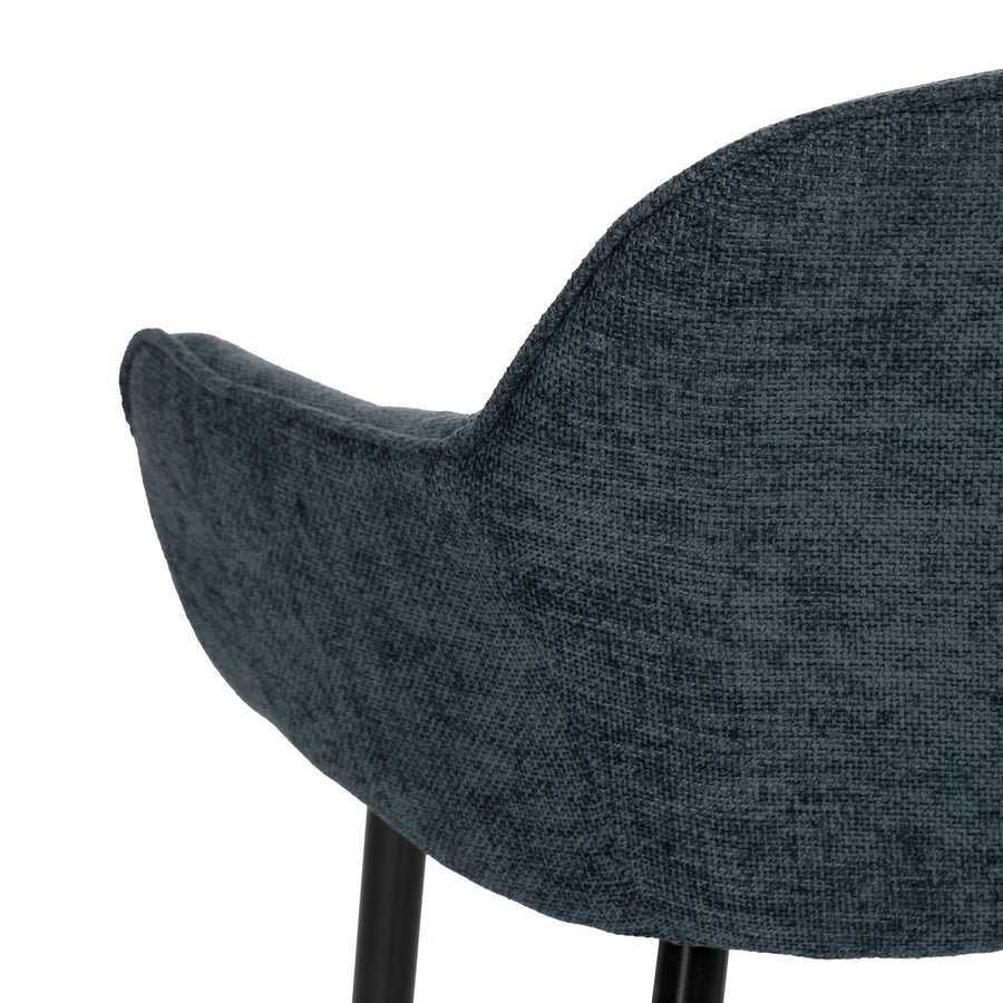 SILLA AZUL TEJIDO-METAL CONTRACT 61 X 59,50 X 83 CM