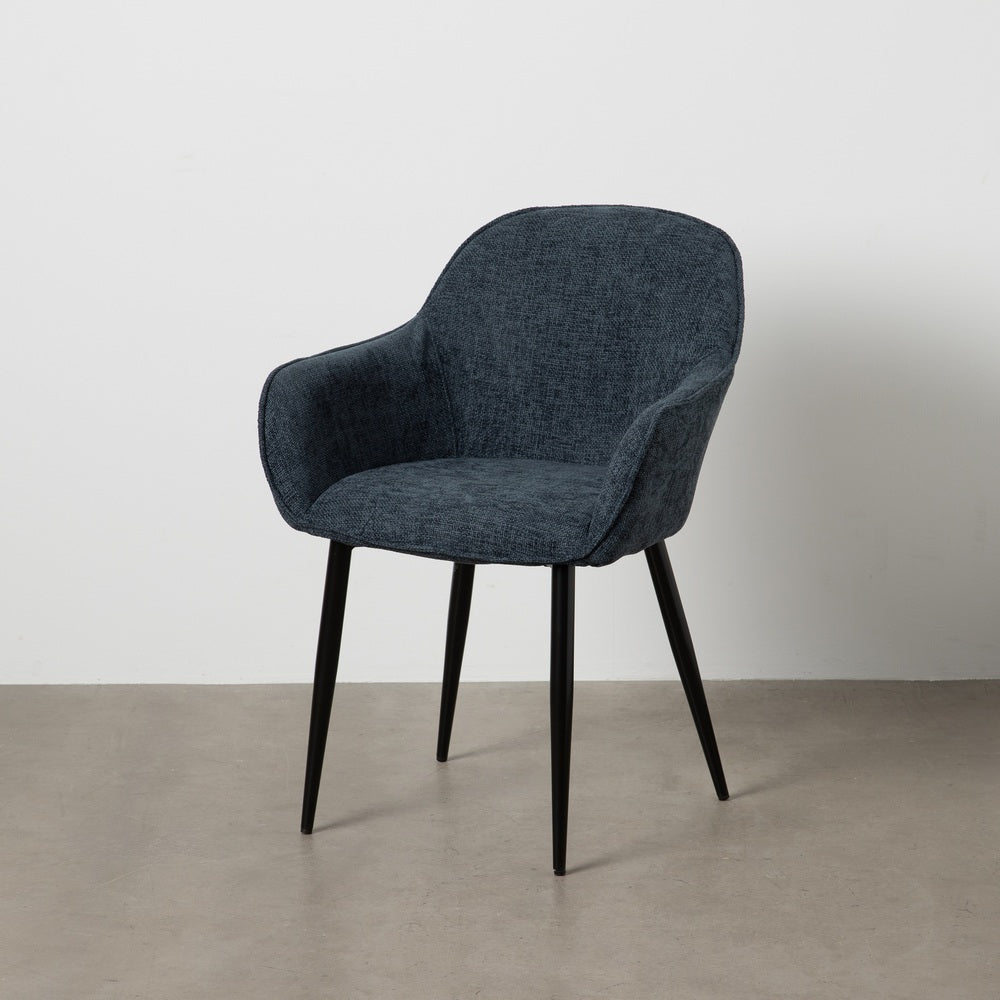 SILLA AZUL TEJIDO-METAL CONTRACT 61 X 59,50 X 83 CM