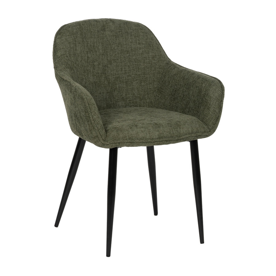 SILLA VERDE TEJIDO-METAL CONTRACT 61 X 59,50 X 83 CM
