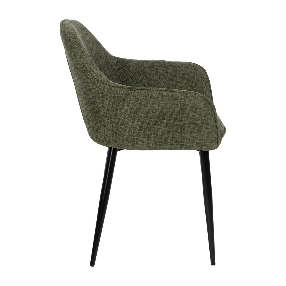 SILLA VERDE TEJIDO-METAL CONTRACT 61 X 59,50 X 83 CM