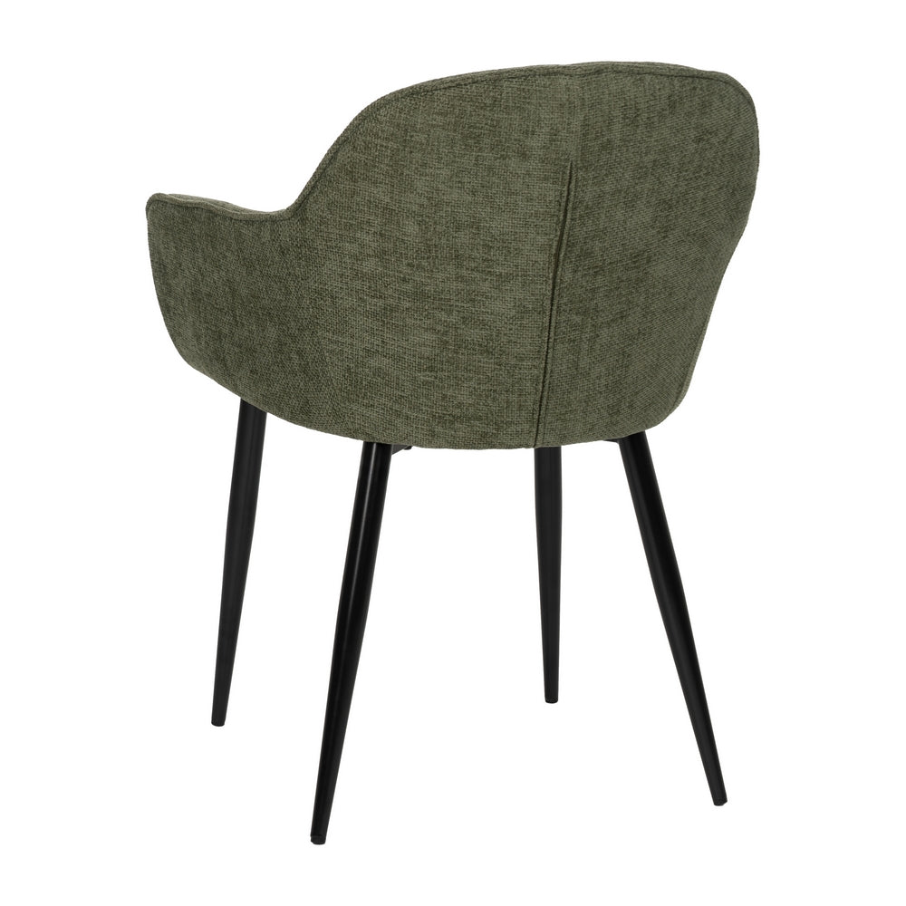 SILLA VERDE TEJIDO-METAL CONTRACT 61 X 59,50 X 83 CM