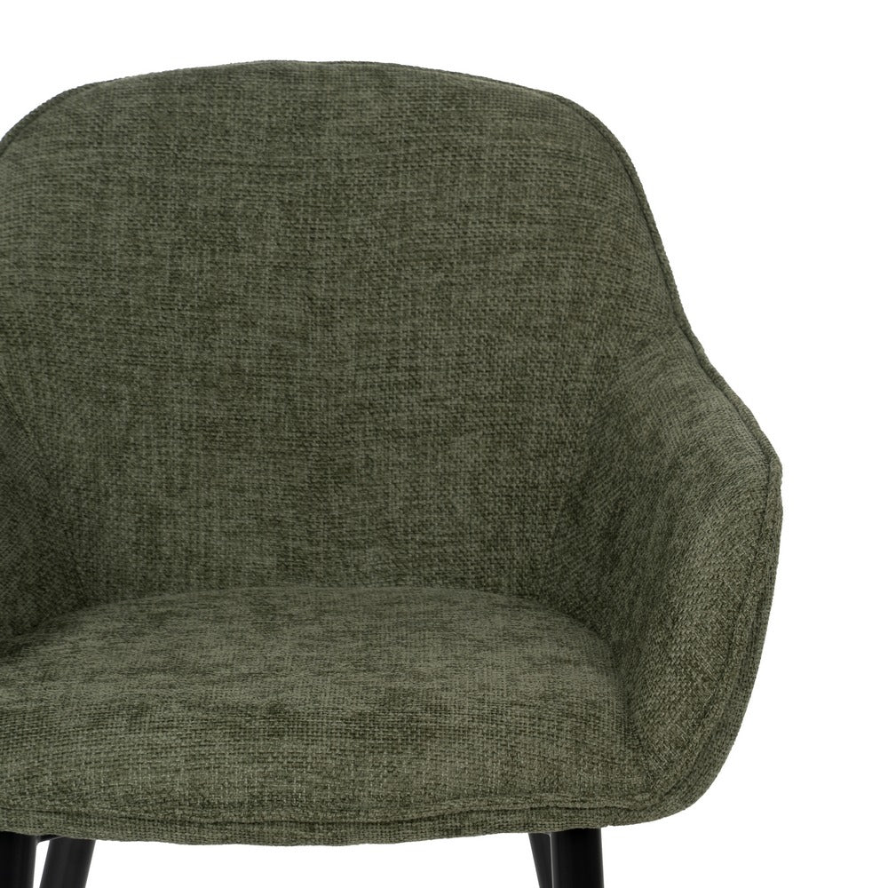 SILLA VERDE TEJIDO-METAL CONTRACT 61 X 59,50 X 83 CM