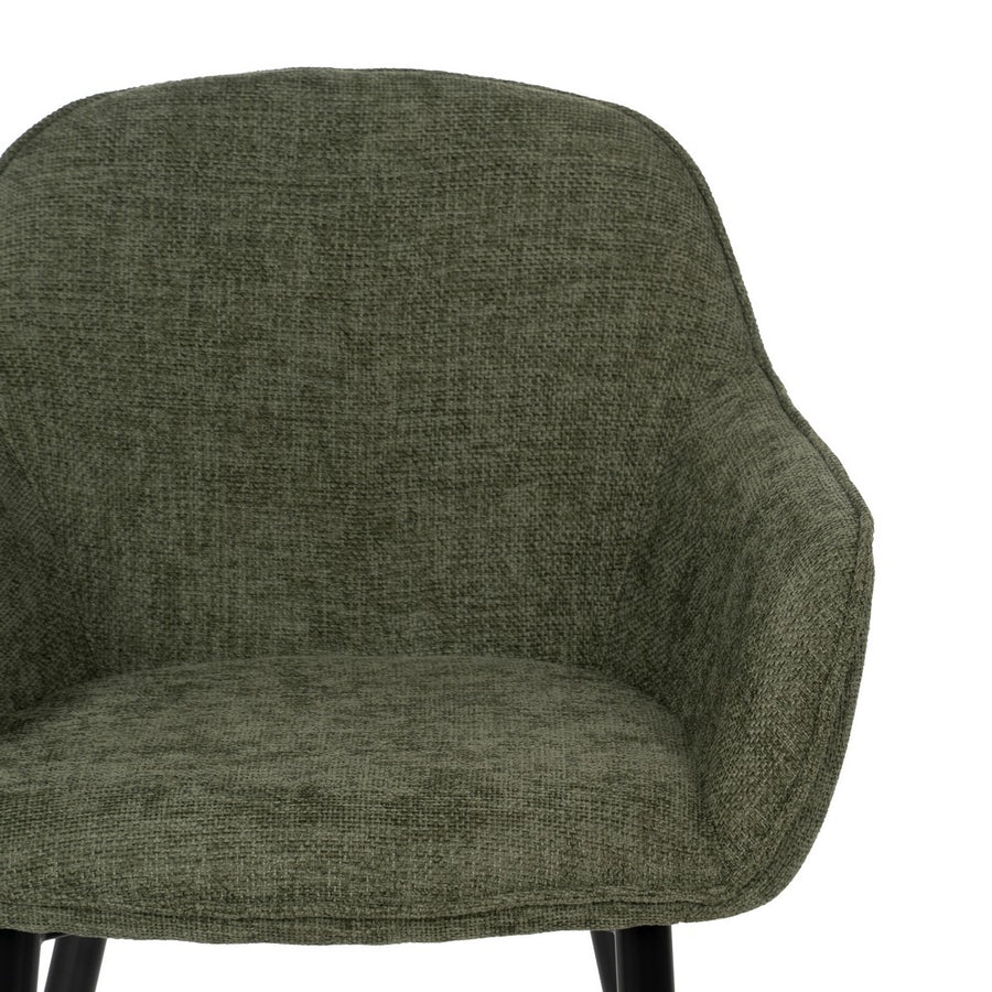 SILLA VERDE TEJIDO-METAL CONTRACT 61 X 59,50 X 83 CM