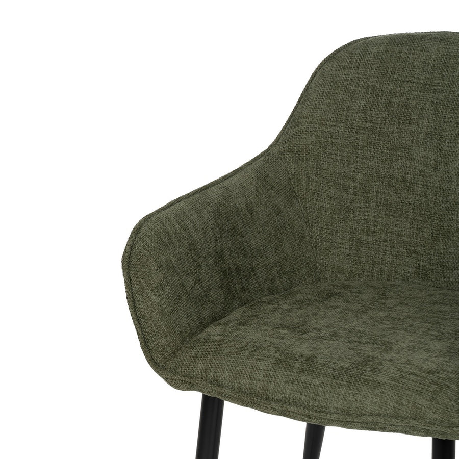 SILLA VERDE TEJIDO-METAL CONTRACT 61 X 59,50 X 83 CM