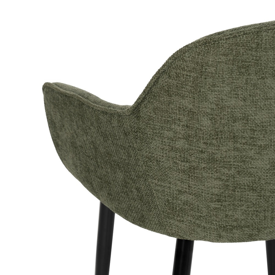 SILLA VERDE TEJIDO-METAL CONTRACT 61 X 59,50 X 83 CM