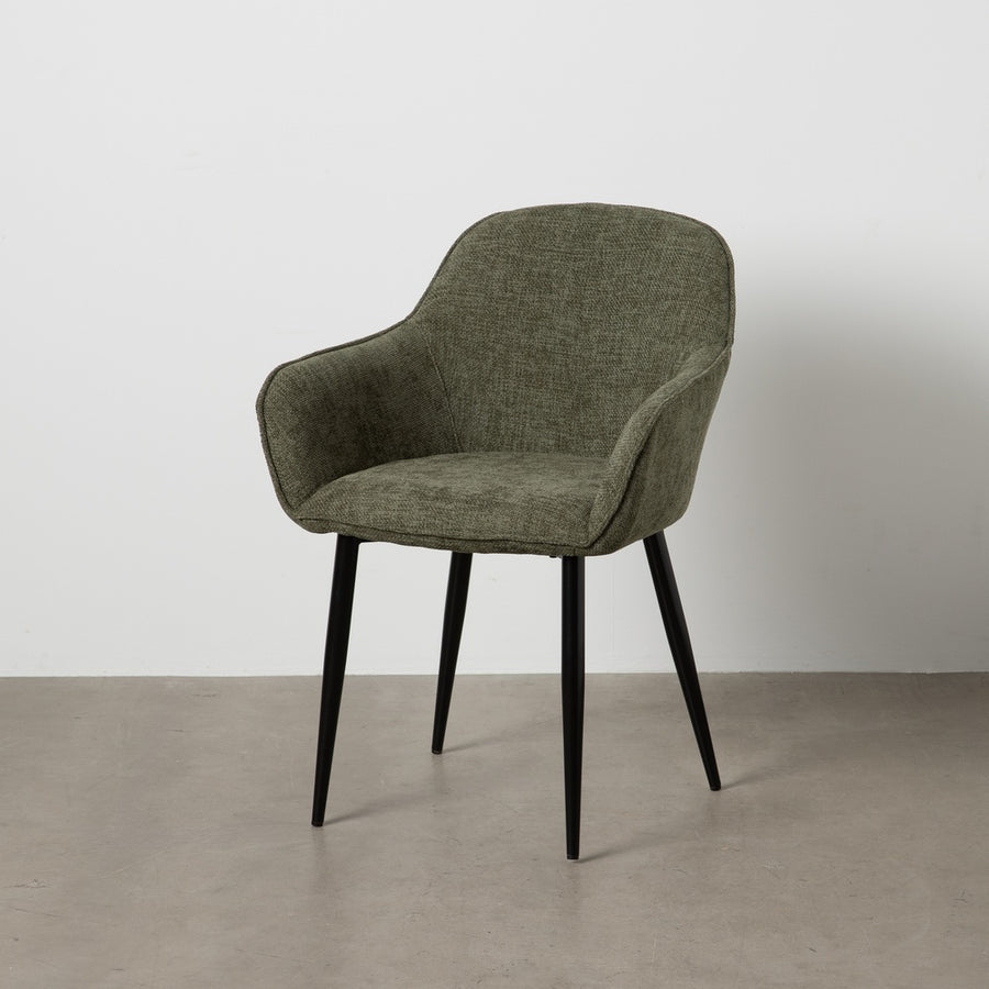 SILLA VERDE TEJIDO-METAL CONTRACT 61 X 59,50 X 83 CM