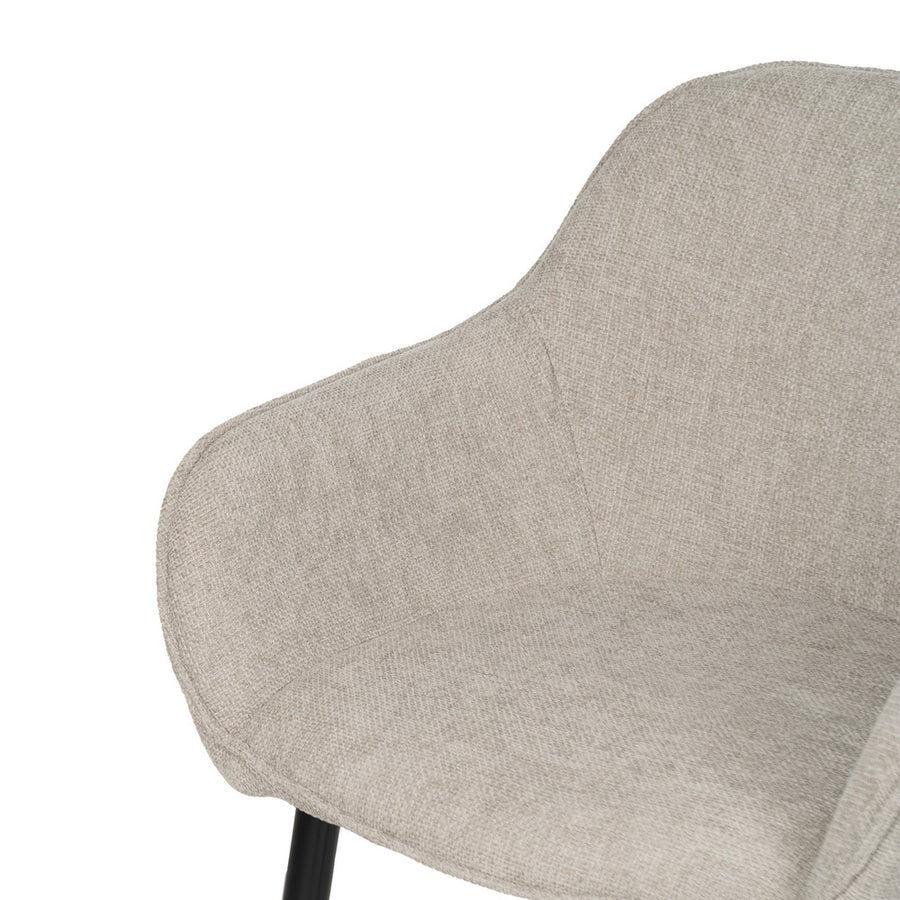 SILLA GRIS TEJIDO-METAL CONTRACT 61 X 59,50 X 83 CM