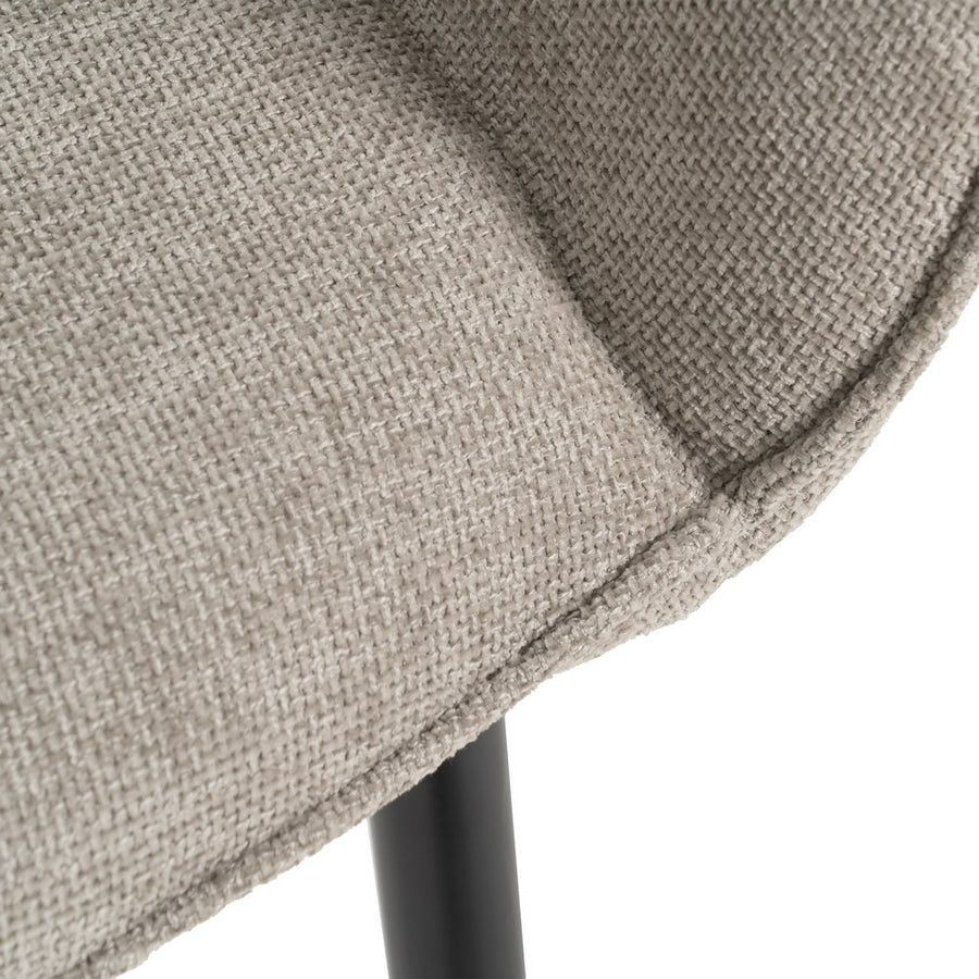 SILLA GRIS TEJIDO-METAL CONTRACT 61 X 59,50 X 83 CM