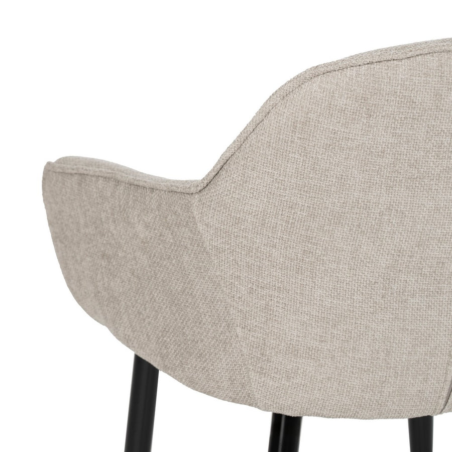 SILLA GRIS TEJIDO-METAL CONTRACT 61 X 59,50 X 83 CM