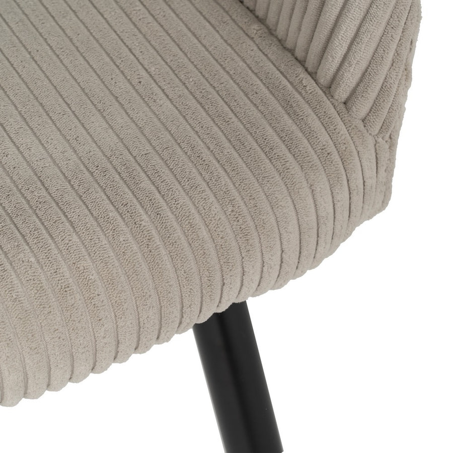 SILLA BEIGE TEJIDO-METAL CONTRACT 57 X 43 X 83 CM