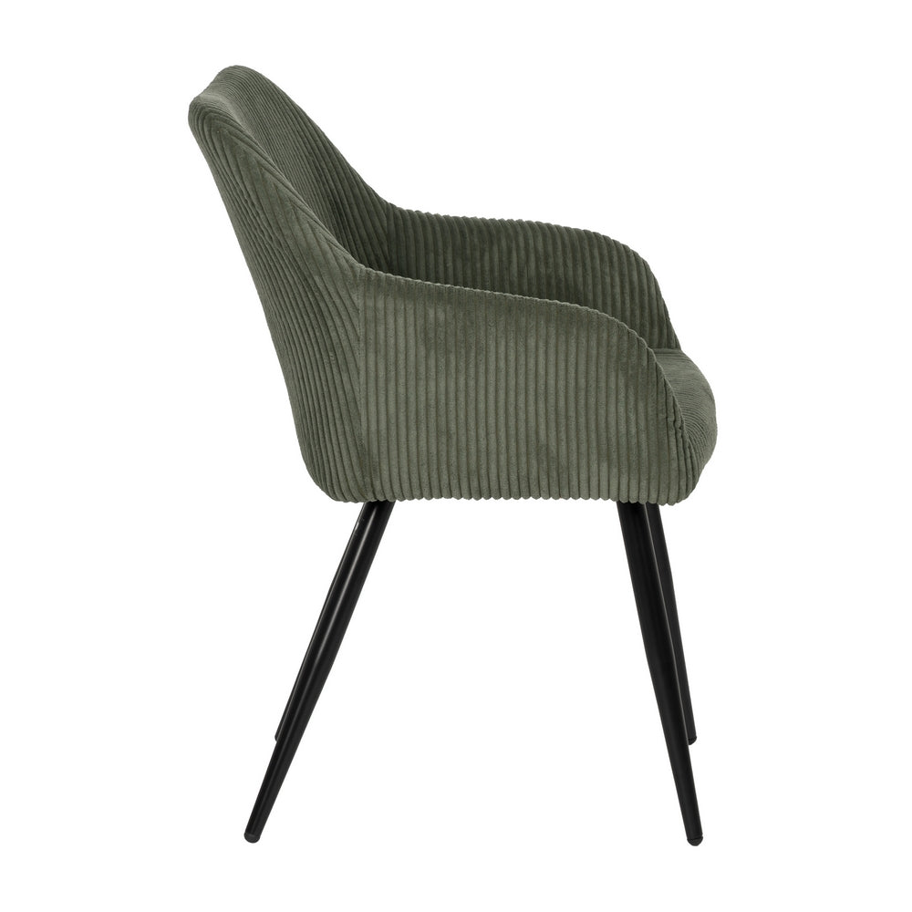 SILLA VERDE TEJIDO-METAL CONTRACT 57 X 43 X 83 CM