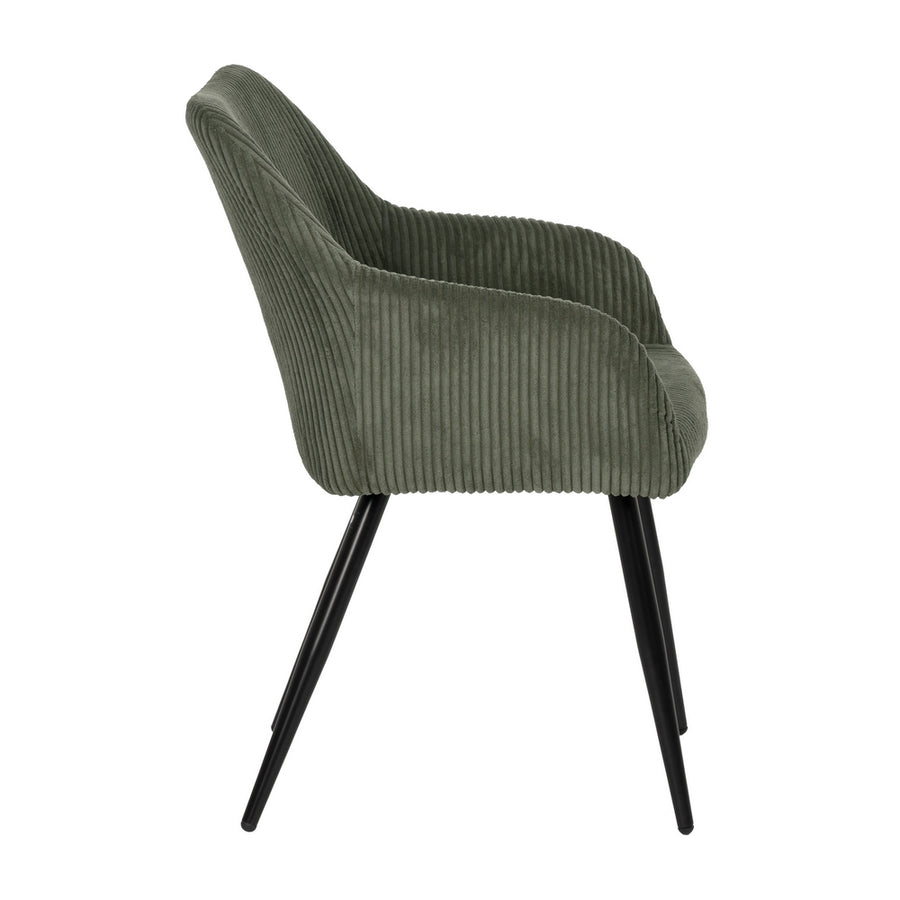 SILLA VERDE TEJIDO-METAL CONTRACT 57 X 43 X 83 CM
