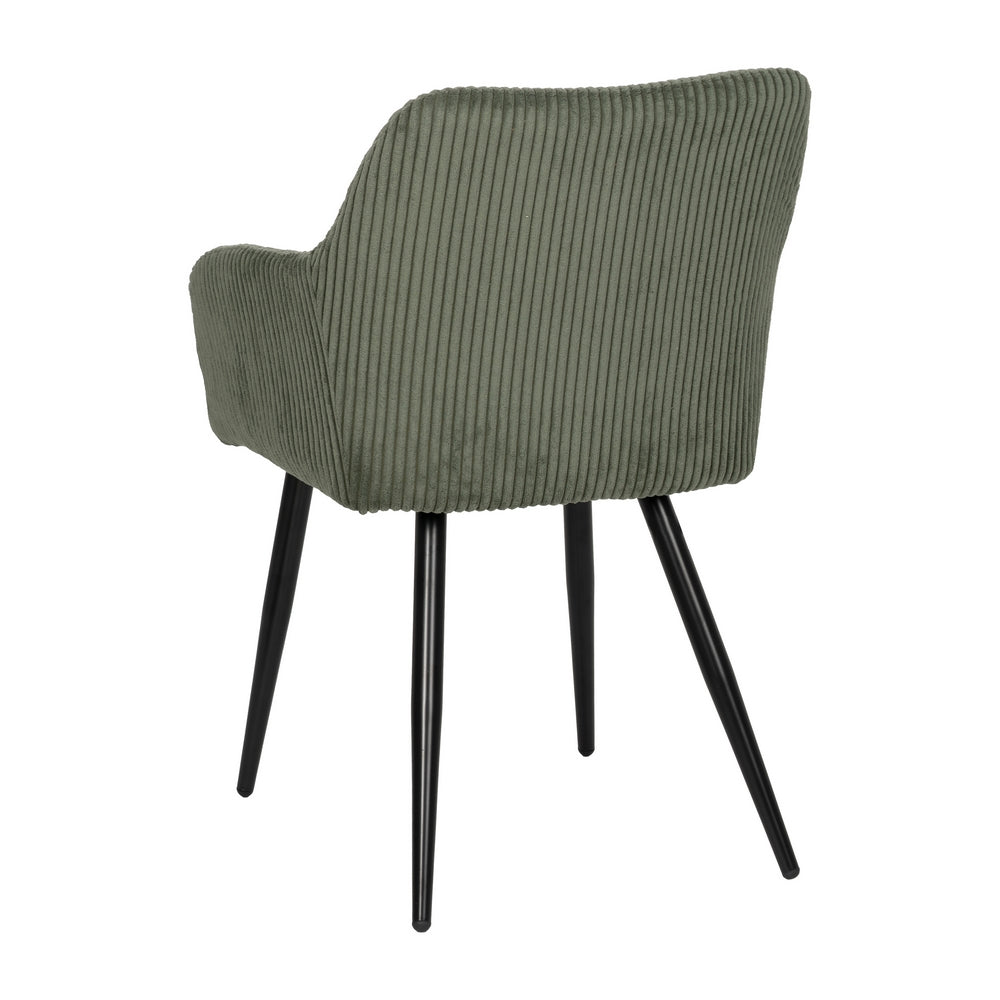 SILLA VERDE TEJIDO-METAL CONTRACT 57 X 43 X 83 CM