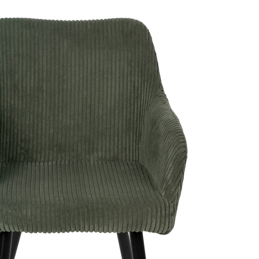 SILLA VERDE TEJIDO-METAL CONTRACT 57 X 43 X 83 CM