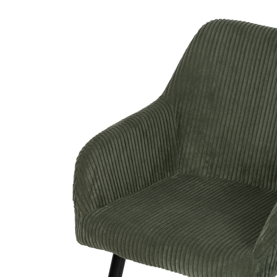 SILLA VERDE TEJIDO-METAL CONTRACT 57 X 43 X 83 CM