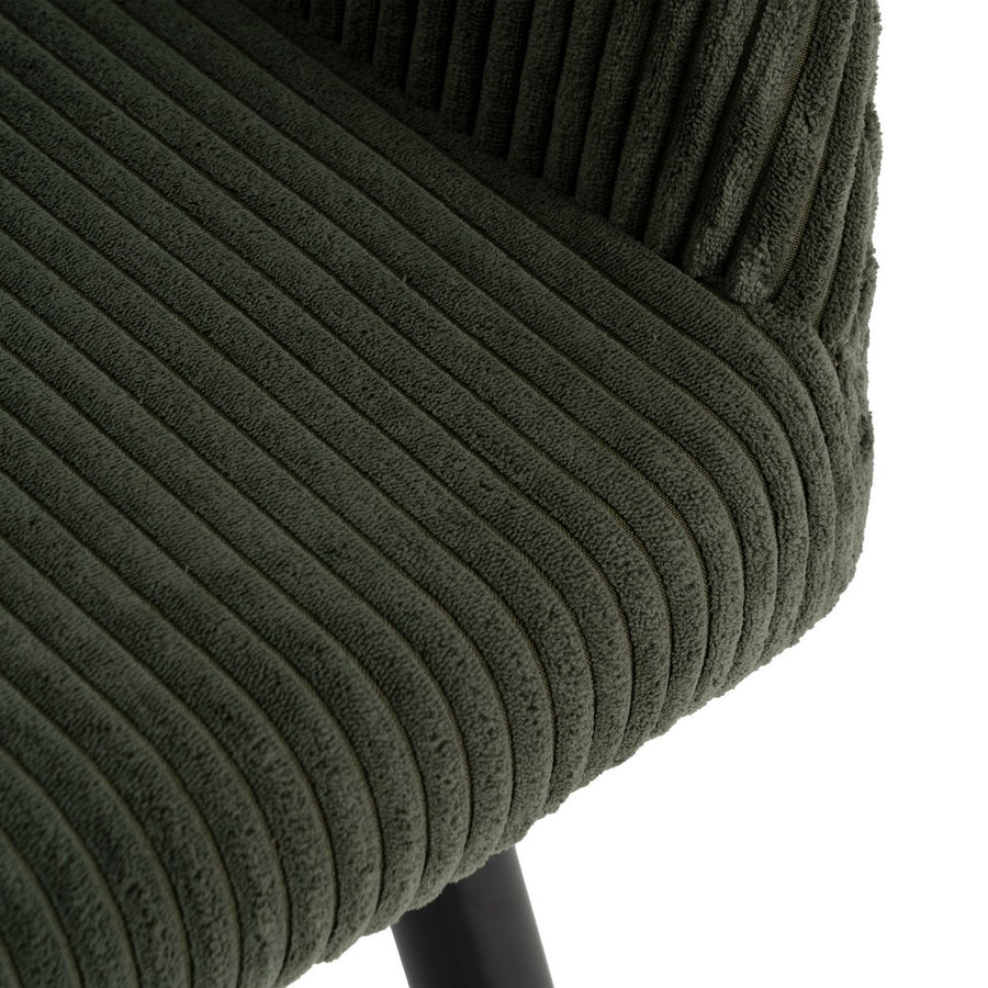 SILLA VERDE TEJIDO-METAL CONTRACT 57 X 43 X 83 CM