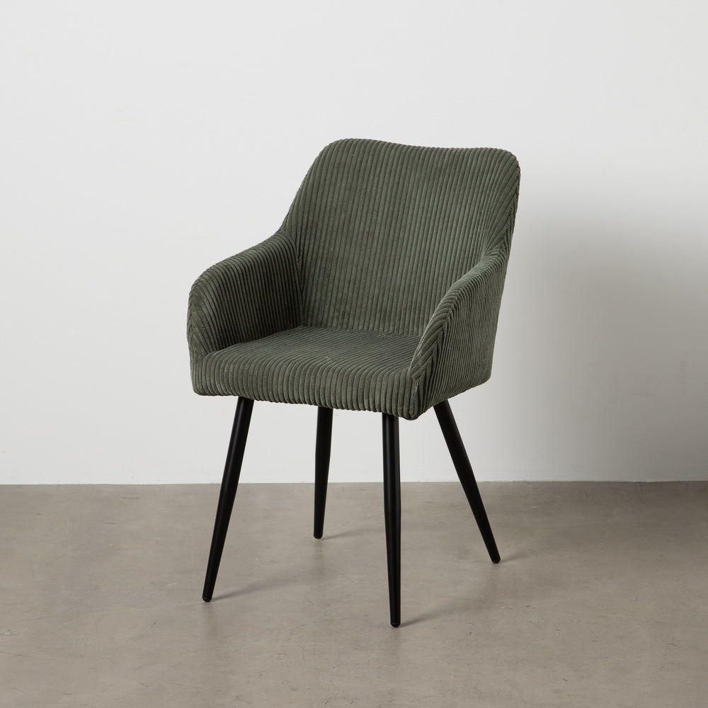 SILLA VERDE TEJIDO-METAL CONTRACT 57 X 43 X 83 CM