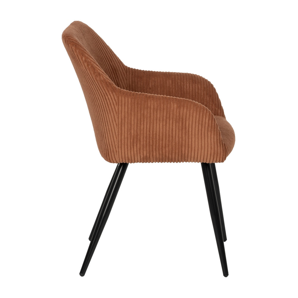 SILLA TERRACOTA TEJIDO-METAL CONTRACT 57 X 43 X 83 CM