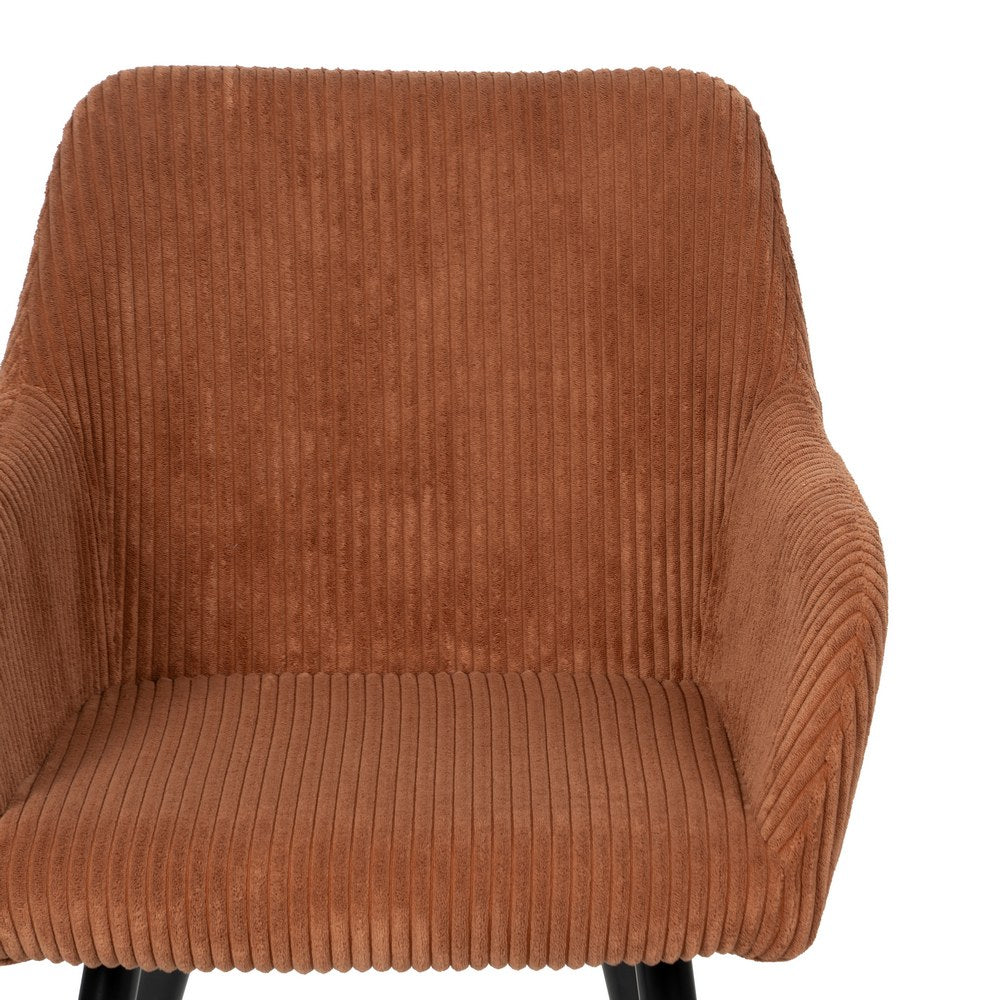SILLA TERRACOTA TEJIDO-METAL CONTRACT 57 X 43 X 83 CM