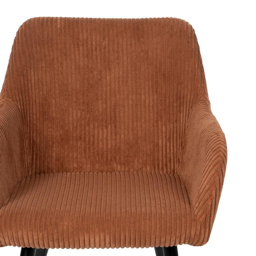 SILLA TERRACOTA TEJIDO-METAL CONTRACT 57 X 43 X 83 CM