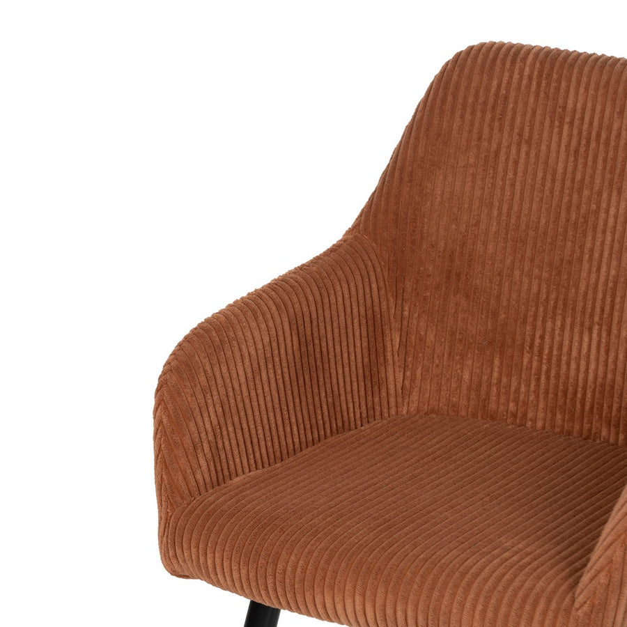 SILLA TERRACOTA TEJIDO-METAL CONTRACT 57 X 43 X 83 CM