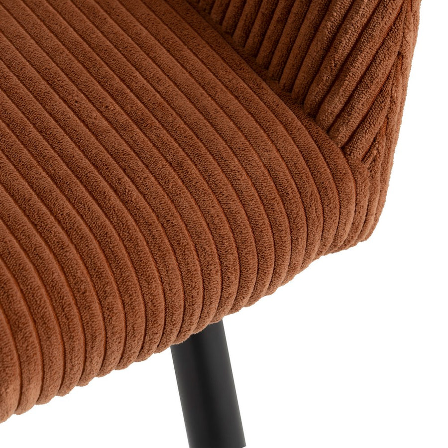 SILLA TERRACOTA TEJIDO-METAL CONTRACT 57 X 43 X 83 CM
