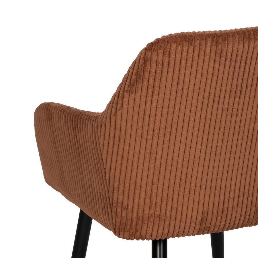 SILLA TERRACOTA TEJIDO-METAL CONTRACT 57 X 43 X 83 CM