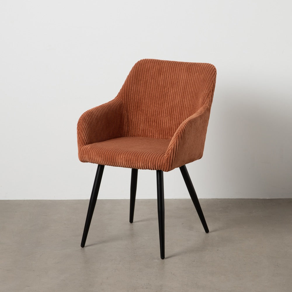 SILLA TERRACOTA TEJIDO-METAL CONTRACT 57 X 43 X 83 CM