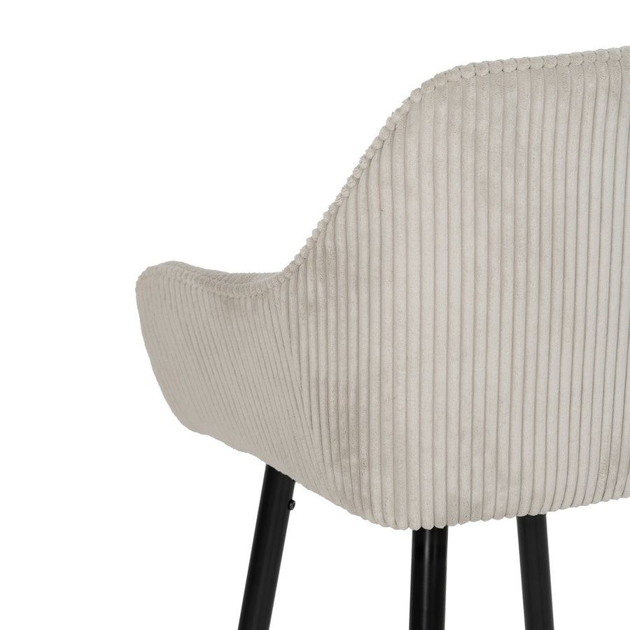 TABURETE BEIGE TEJIDO-METAL CONTRACT 54 X 41,50 X 109 CM