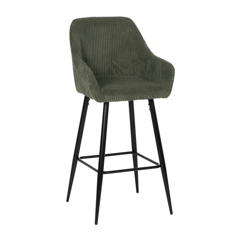 TABURETE VERDE TEJIDO-METAL CONTRACT 54 X 41,50 X 109 CM