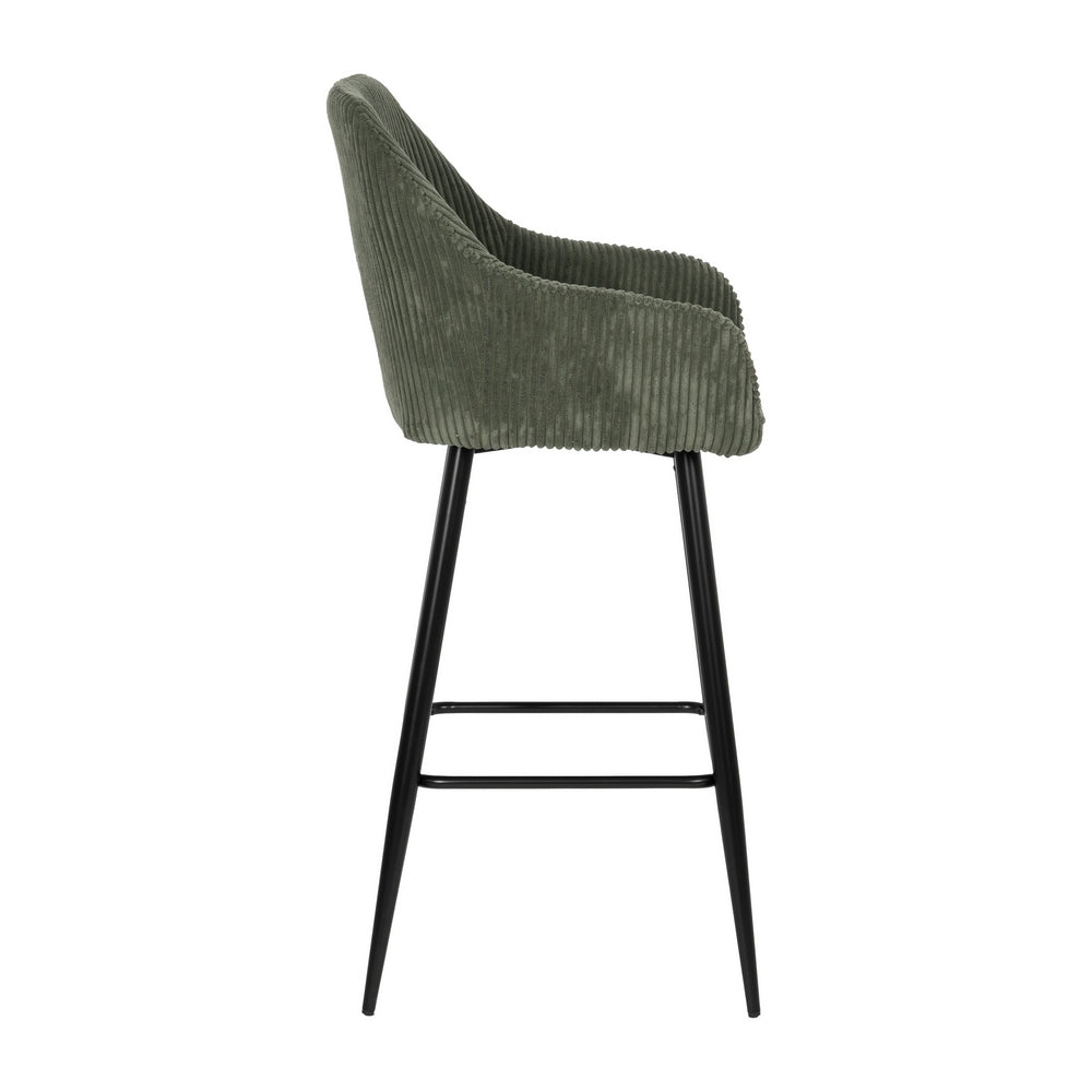 TABURETE VERDE TEJIDO-METAL CONTRACT 54 X 41,50 X 109 CM