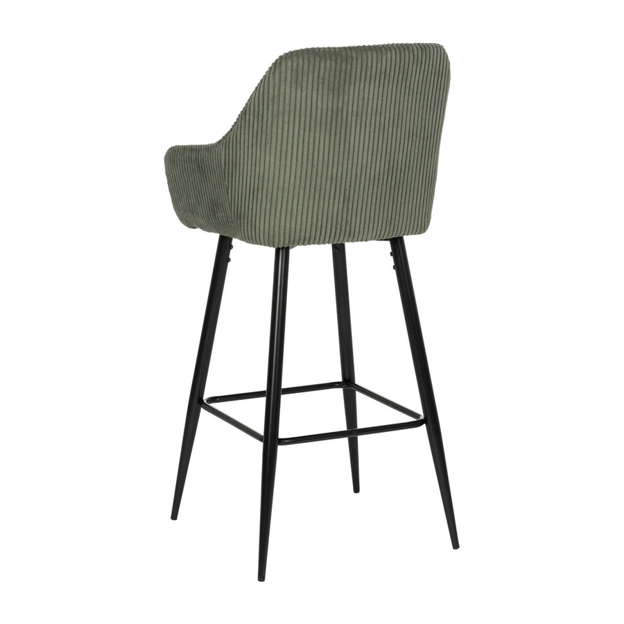 TABURETE VERDE TEJIDO-METAL CONTRACT 54 X 41,50 X 109 CM