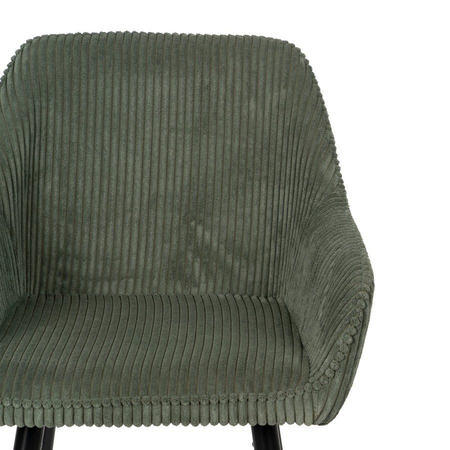 TABURETE VERDE TEJIDO-METAL CONTRACT 54 X 41,50 X 109 CM
