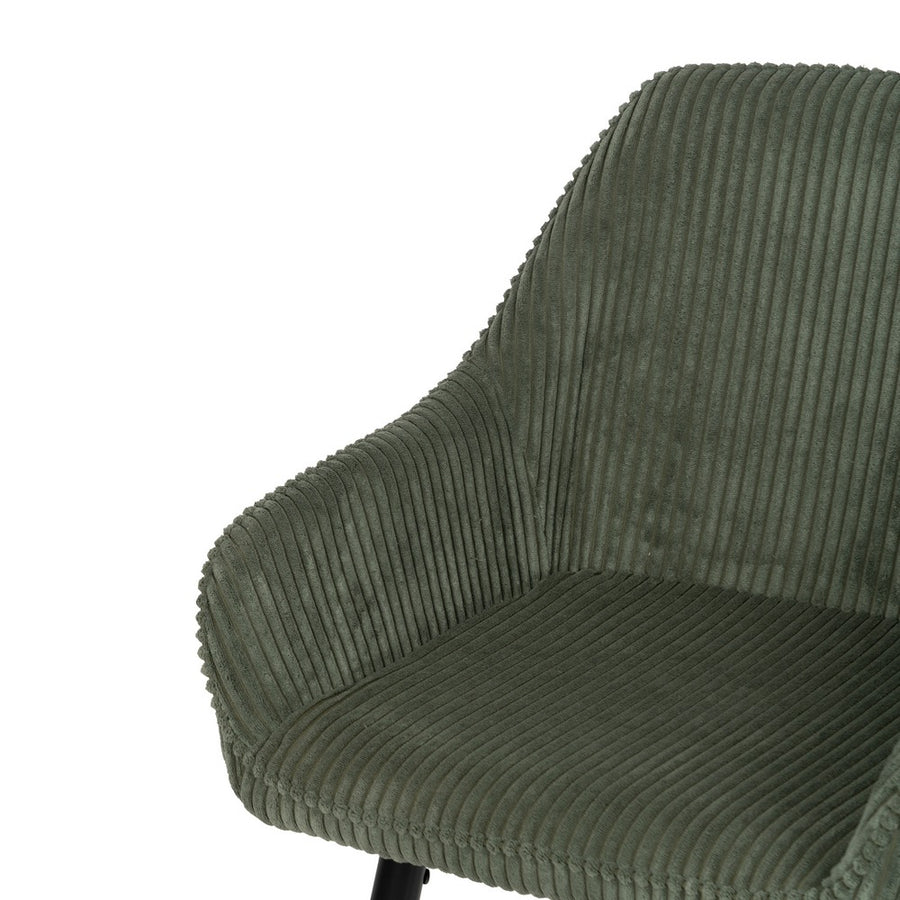 TABURETE VERDE TEJIDO-METAL CONTRACT 54 X 41,50 X 109 CM