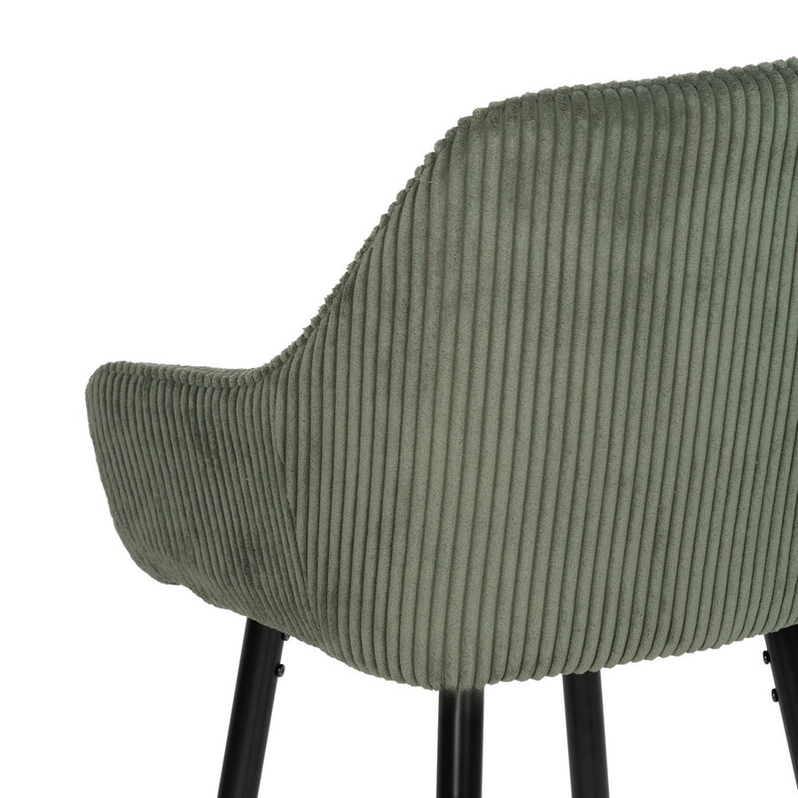 TABURETE VERDE TEJIDO-METAL CONTRACT 54 X 41,50 X 109 CM