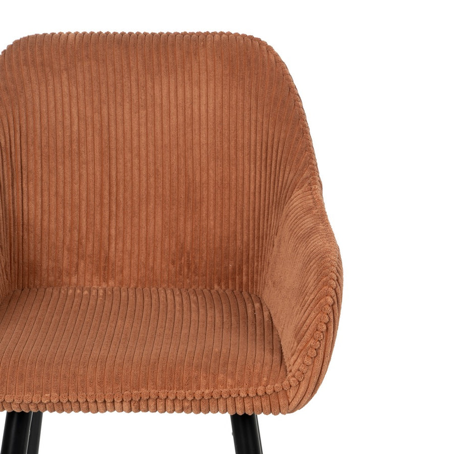 TABURETE TERRACOTA TEJIDO-METAL CONTRACT 54 X 41,50 X 109 CM