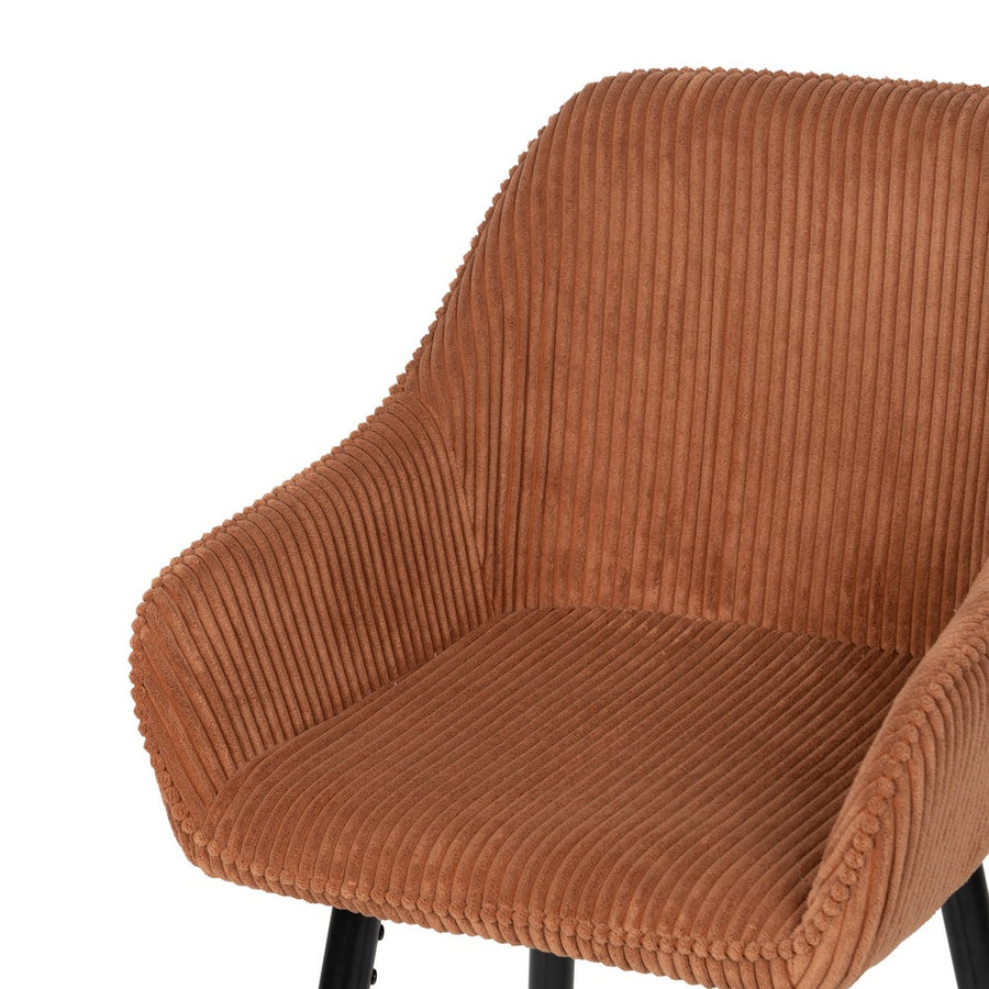 TABURETE TERRACOTA TEJIDO-METAL CONTRACT 54 X 41,50 X 109 CM