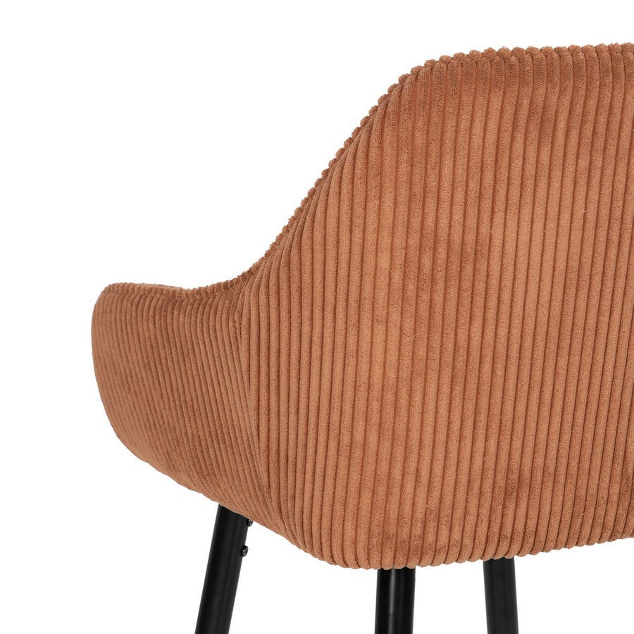 TABURETE TERRACOTA TEJIDO-METAL CONTRACT 54 X 41,50 X 109 CM