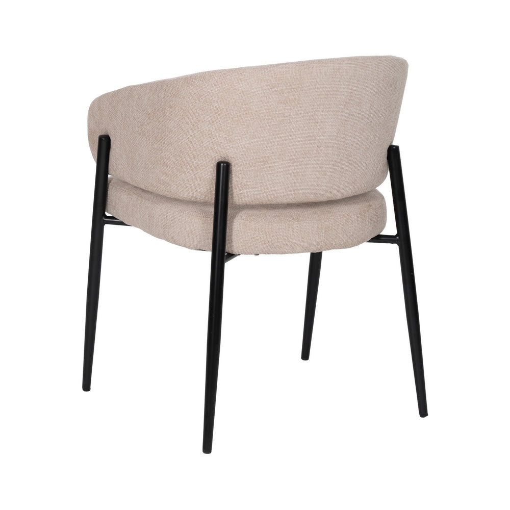SILLA BEIGE TEJIDO-METAL CONTRACT 60 X 57 X 79 CM