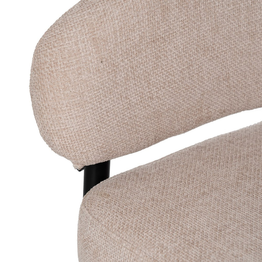 SILLA BEIGE TEJIDO-METAL CONTRACT 60 X 57 X 79 CM