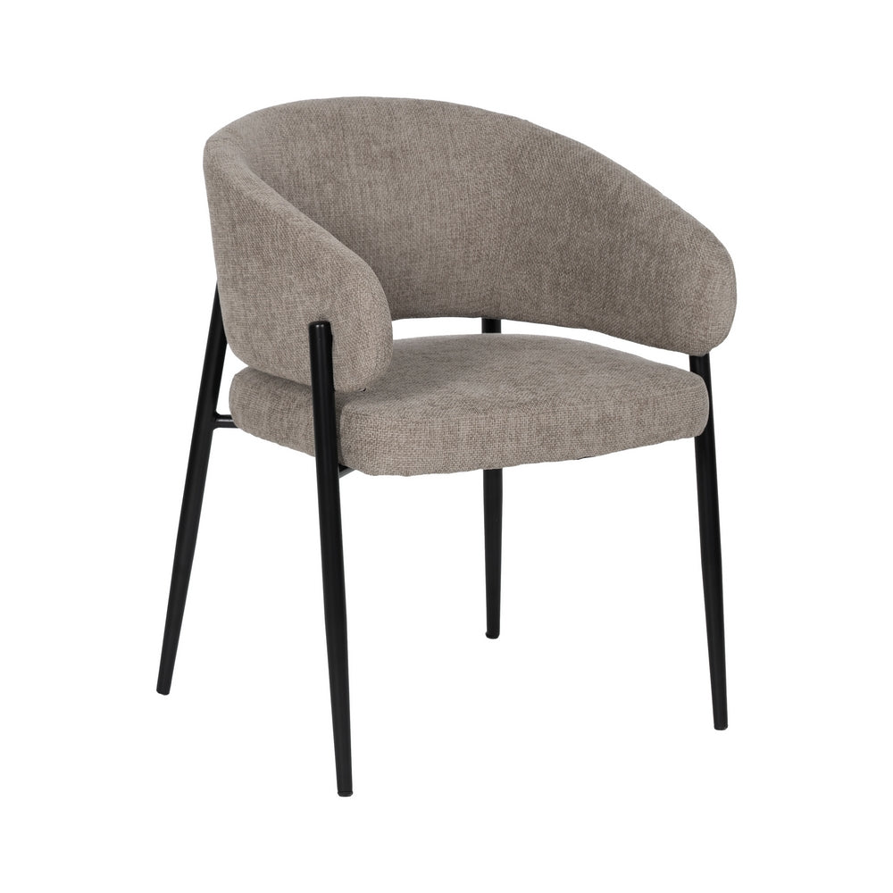 SILLA TAUPE TEJIDO-METAL CONTRACT 60 X 57 X 79 CM