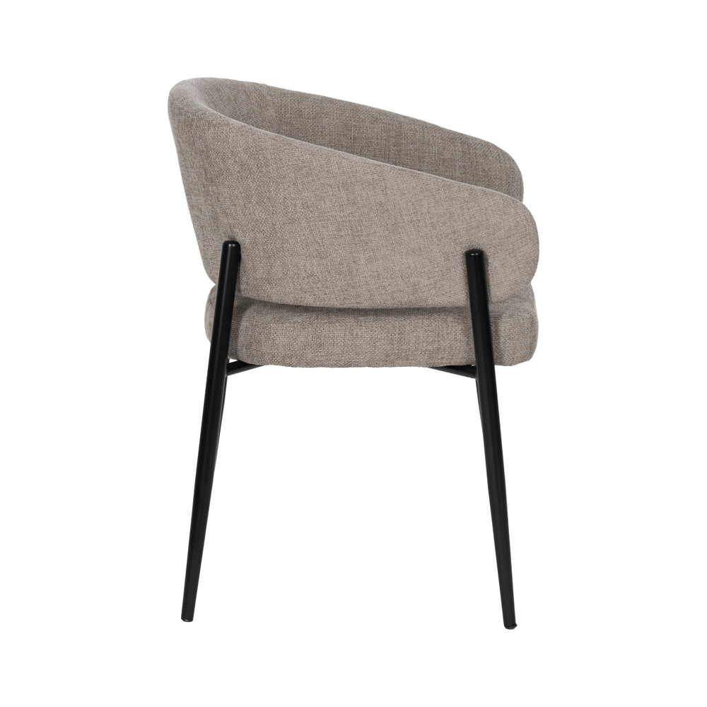SILLA TAUPE TEJIDO-METAL CONTRACT 60 X 57 X 79 CM