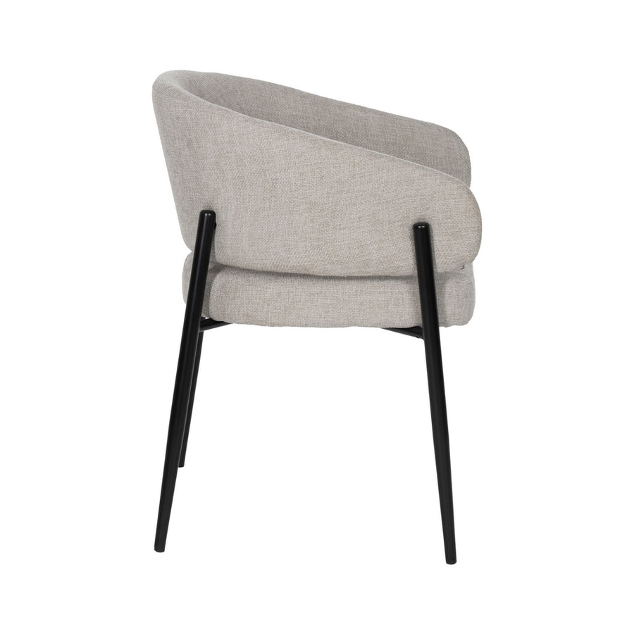 SILLA GRIS TEJIDO-METAL CONTRACT 60 X 57 X 79 CM