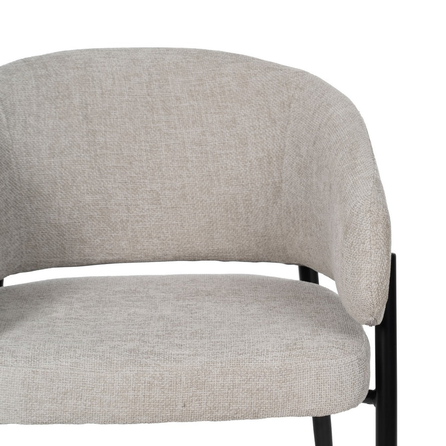 SILLA GRIS TEJIDO-METAL CONTRACT 60 X 57 X 79 CM