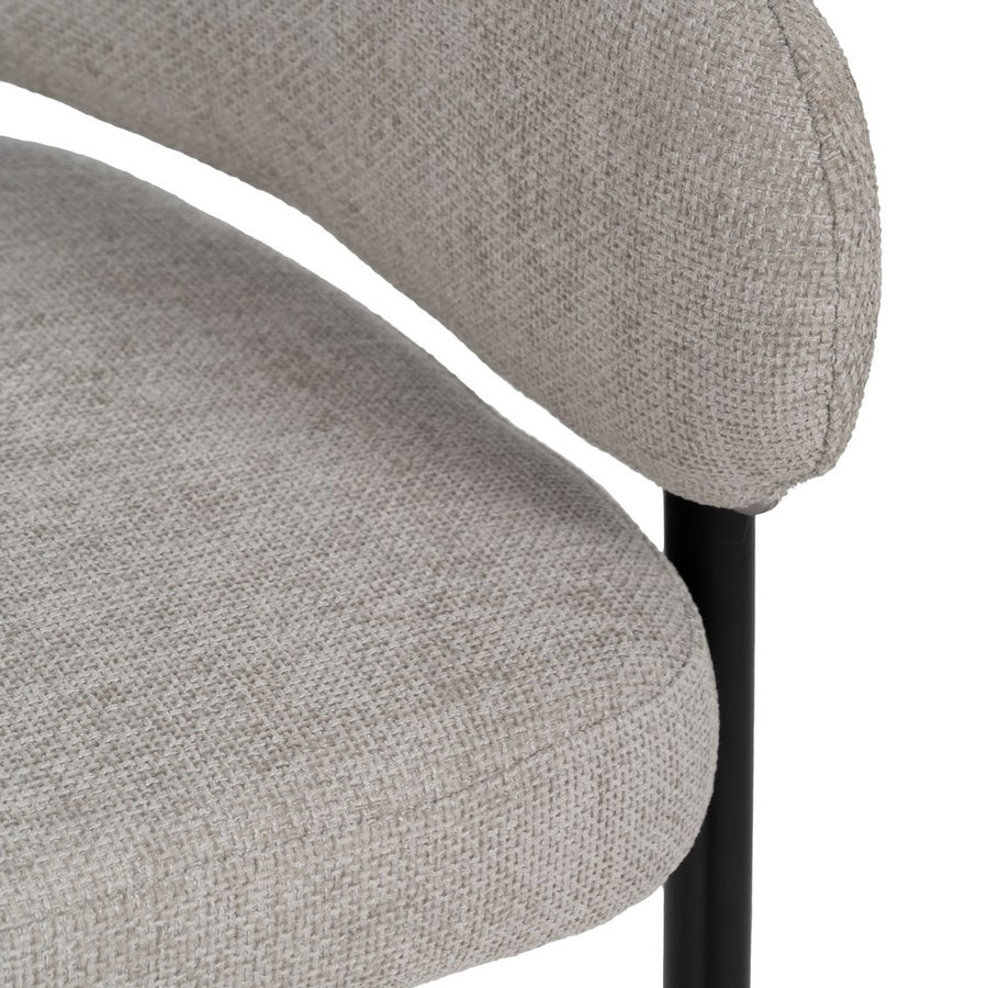 SILLA GRIS TEJIDO-METAL CONTRACT 60 X 57 X 79 CM