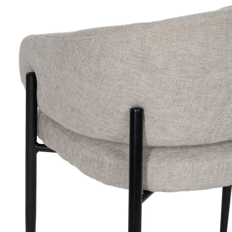 SILLA GRIS TEJIDO-METAL CONTRACT 60 X 57 X 79 CM