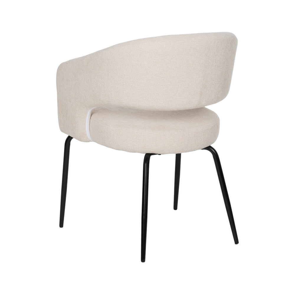 SILLA BLANCO TEJIDO-METAL CONTRACT 57 X 56 X 81 CM