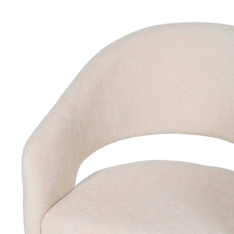 SILLA BLANCO TEJIDO-METAL CONTRACT 57 X 56 X 81 CM