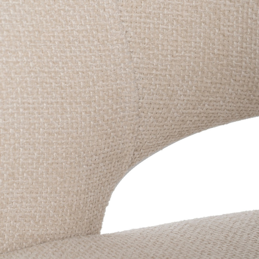 SILLA BLANCO TEJIDO-METAL CONTRACT 57 X 56 X 81 CM